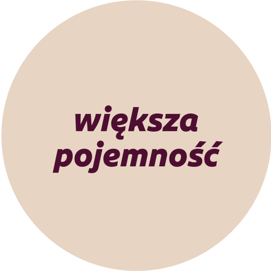 Większa pojemność